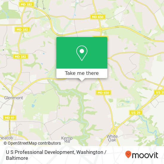 U S Professional Development map