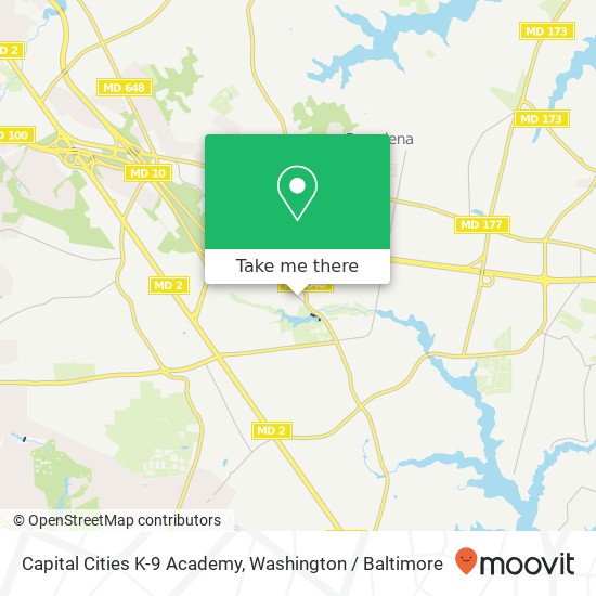 Capital Cities K-9 Academy map