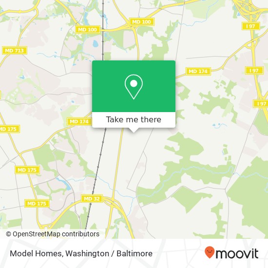 Model Homes map