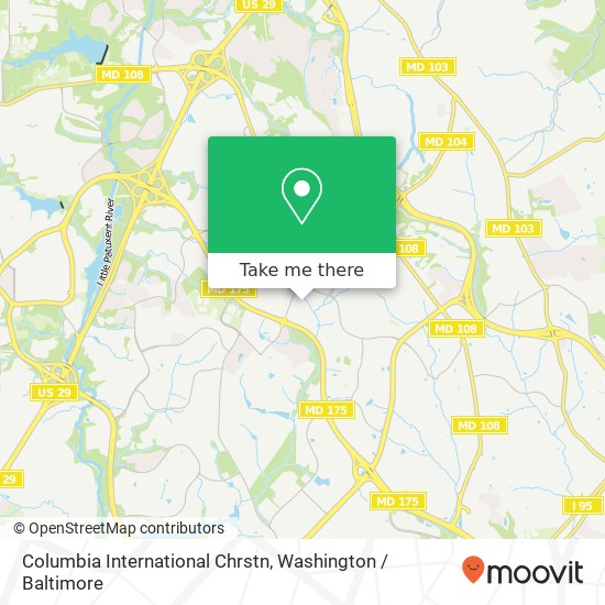 Mapa de Columbia International Chrstn