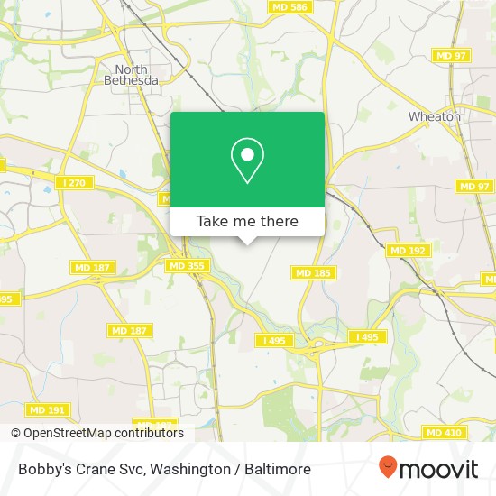 Mapa de Bobby's Crane Svc