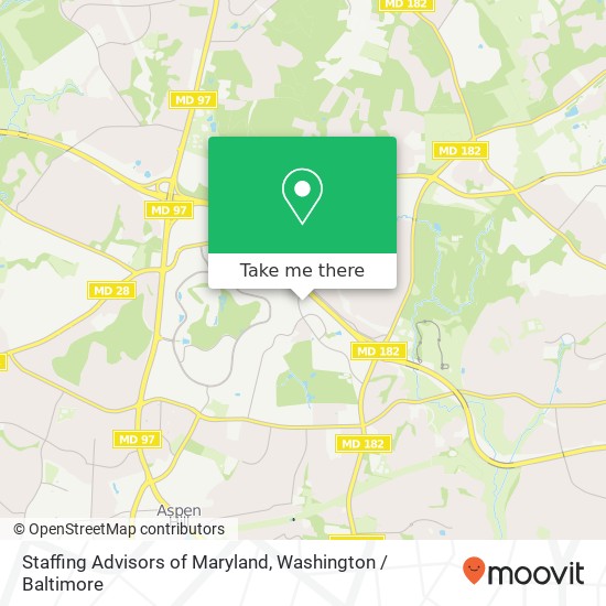 Mapa de Staffing Advisors of Maryland