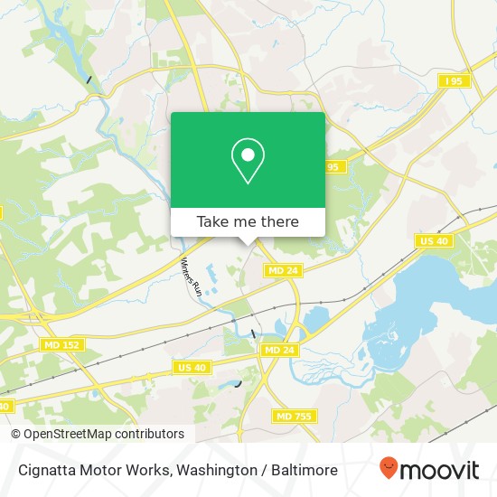 Mapa de Cignatta Motor Works