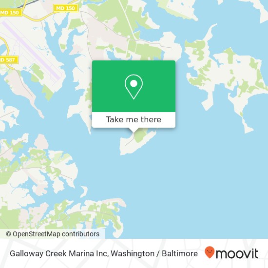 Mapa de Galloway Creek Marina Inc