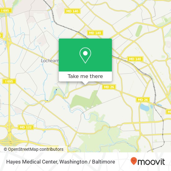 Mapa de Hayes Medical Center