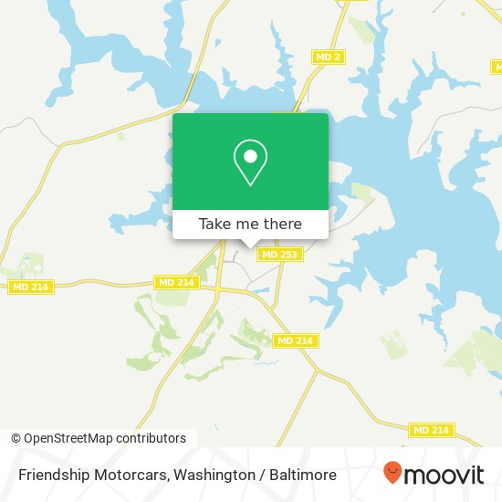 Friendship Motorcars map