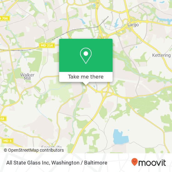 All State Glass Inc map