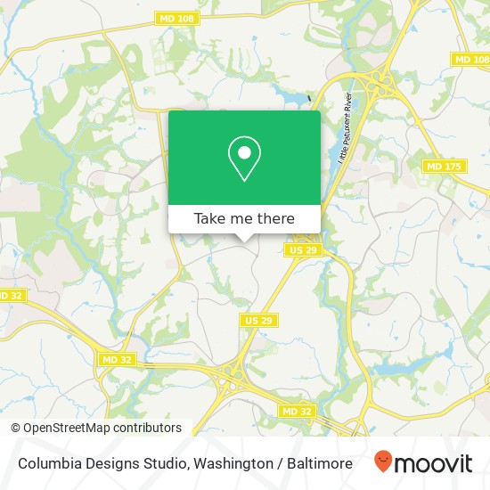 Columbia Designs Studio map