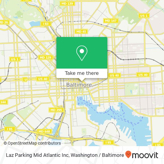 Mapa de Laz Parking Mid Atlantic Inc