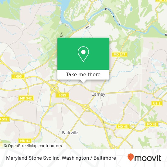 Mapa de Maryland Stone Svc Inc