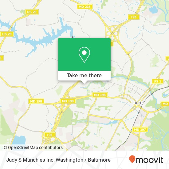 Mapa de Judy S Munchies Inc