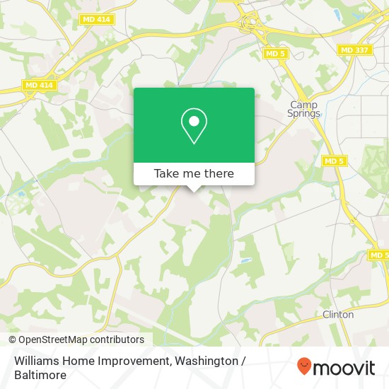 Williams Home Improvement map