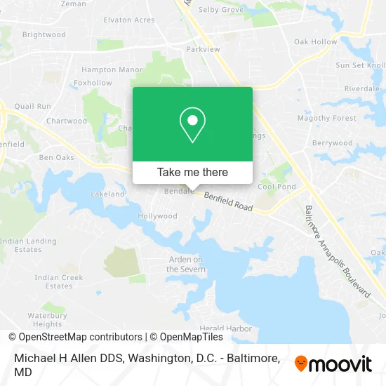 Michael H Allen DDS map