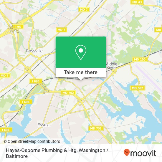 Mapa de Hayes-Osborne Plumbing & Htg