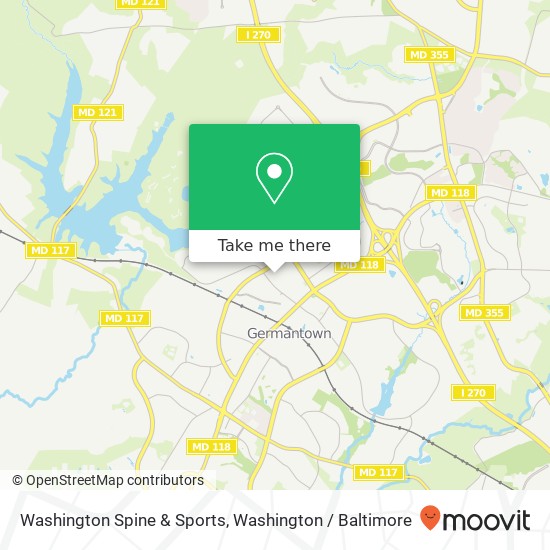 Mapa de Washington Spine & Sports