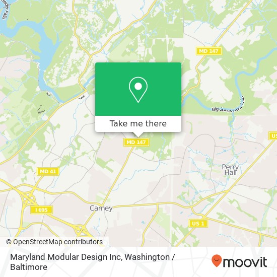 Mapa de Maryland Modular Design Inc