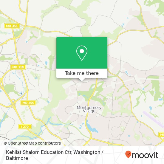 Mapa de Kehilat Shalom Education Ctr