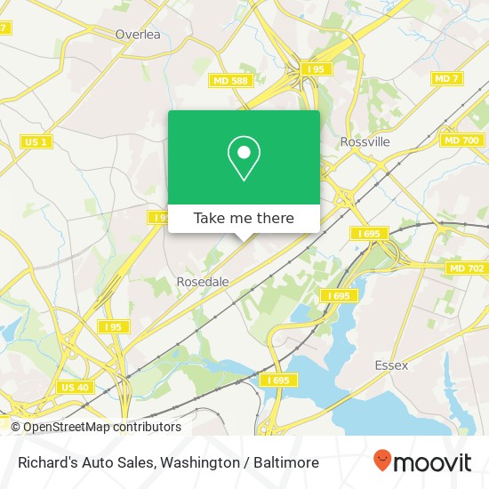 Richard's Auto Sales map