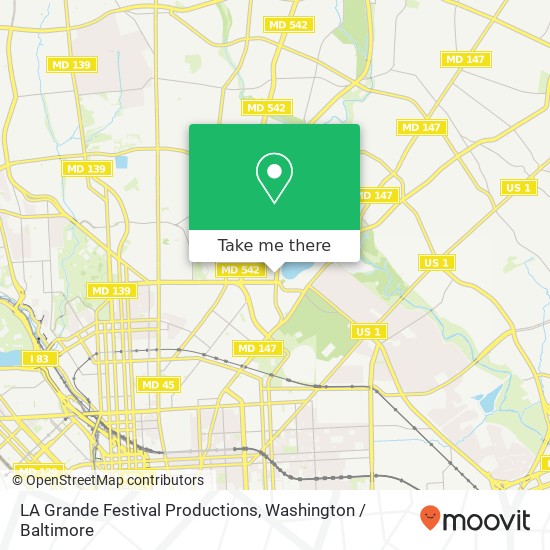 Mapa de LA Grande Festival Productions