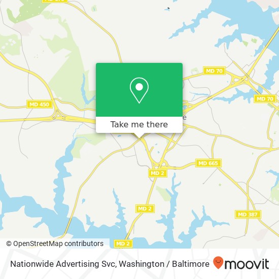 Nationwide Advertising Svc map