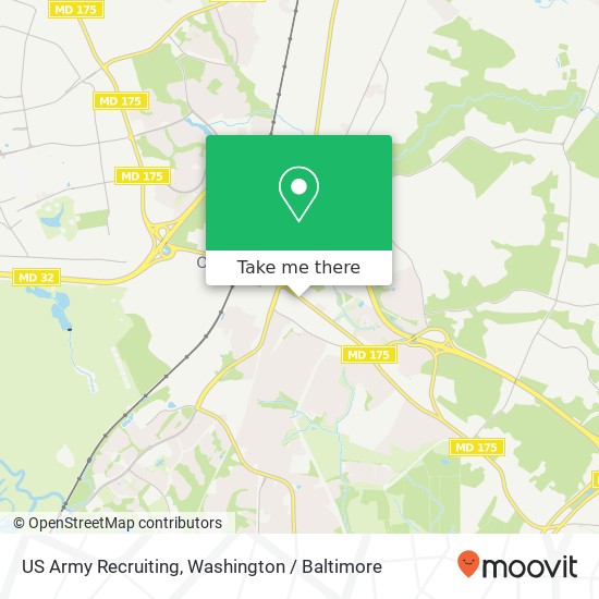 Mapa de US Army Recruiting