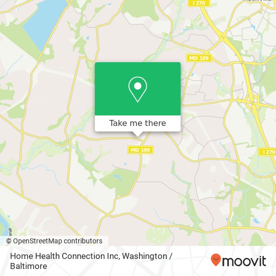 Home Health Connection Inc map