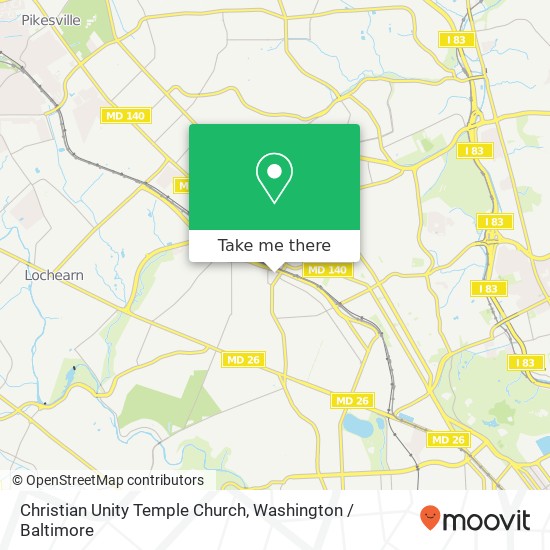 Christian Unity Temple Church map