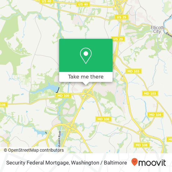 Security Federal Mortgage map