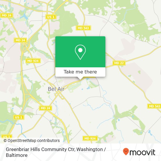 Greenbriar Hills Community Ctr map