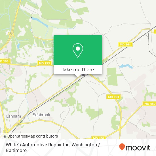 White's Automotive Repair Inc map