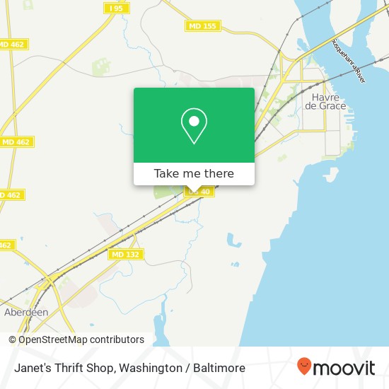 Janet's Thrift Shop map