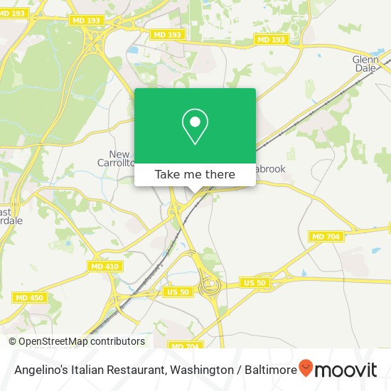 Mapa de Angelino's Italian Restaurant