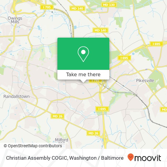 Mapa de Christian Assembly COGIC