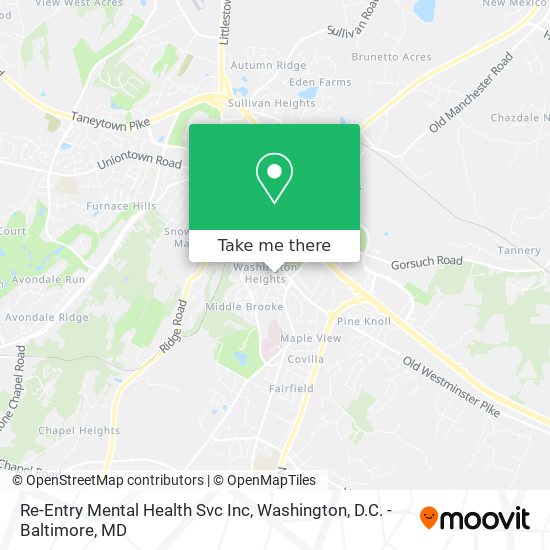 Re-Entry Mental Health Svc Inc map