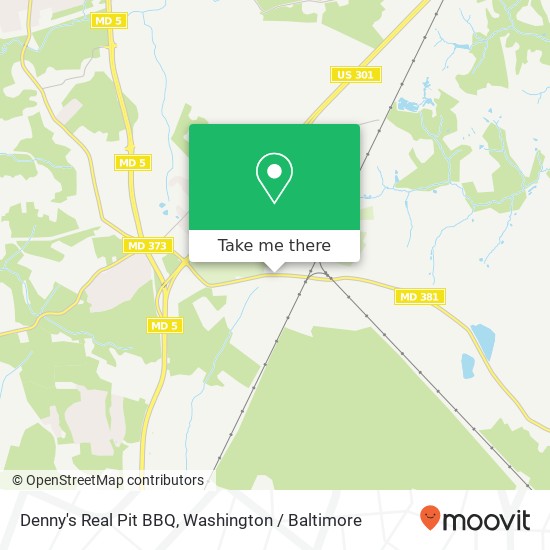 Denny's Real Pit BBQ map