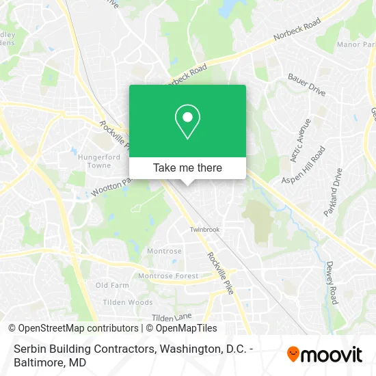 Serbin Building Contractors map