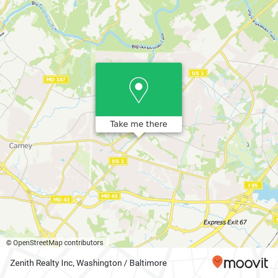 Zenith Realty Inc map