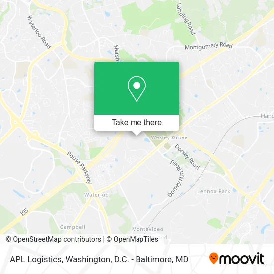 APL Logistics map