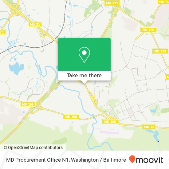 Mapa de MD Procurement Office N1