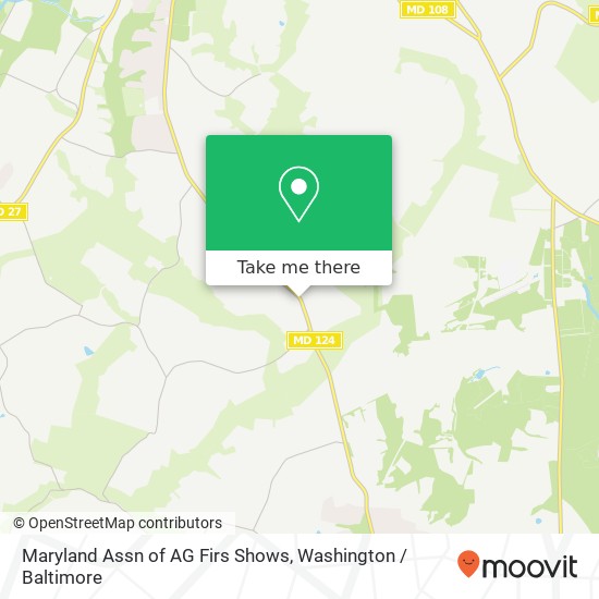 Mapa de Maryland Assn of AG Firs Shows