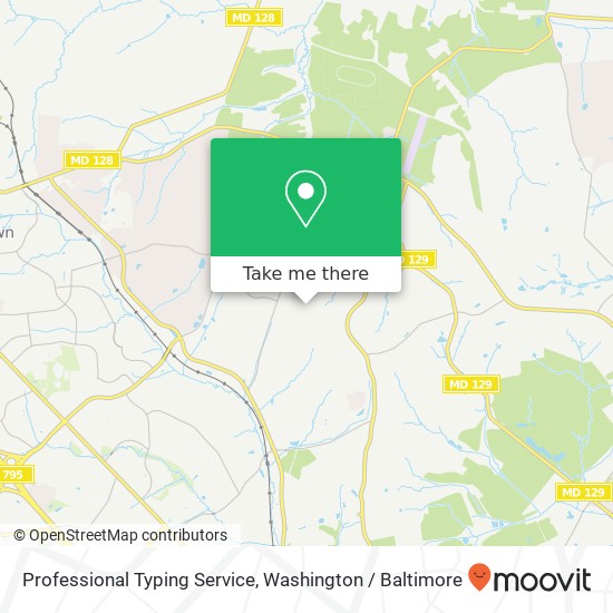 Professional Typing Service map