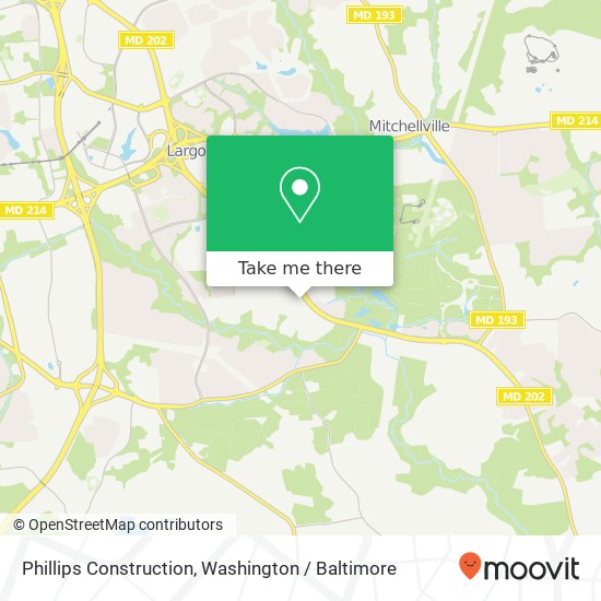 Phillips Construction map