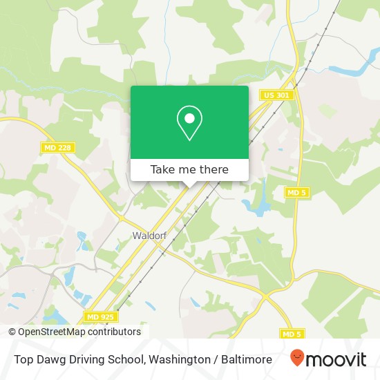 Top Dawg Driving School map