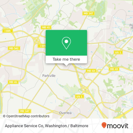 Mapa de Appliance Service Co