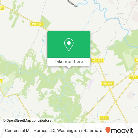 Mapa de Centennial Mill Homes LLC