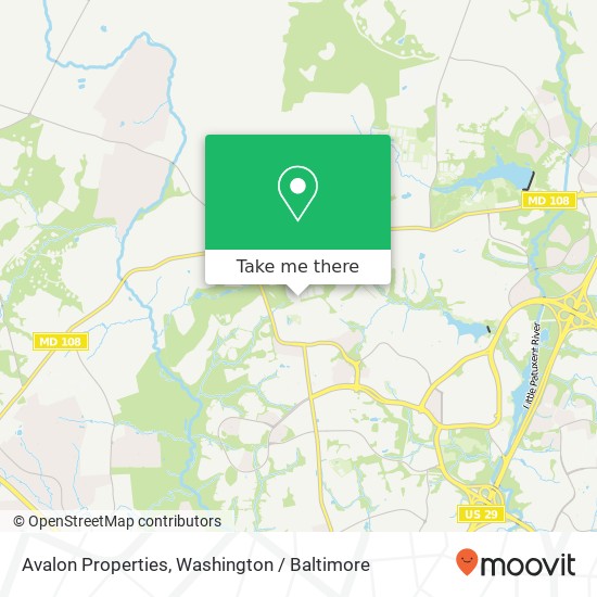 Mapa de Avalon Properties