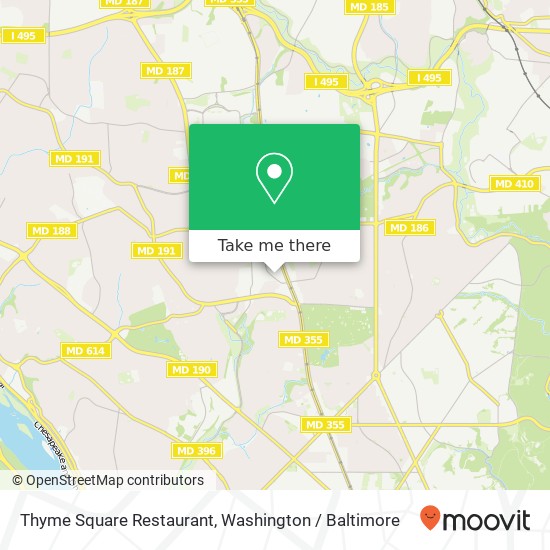 Mapa de Thyme Square Restaurant