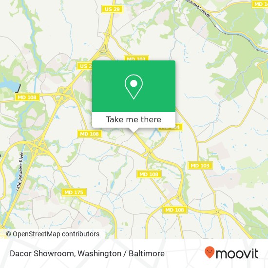 Dacor Showroom map