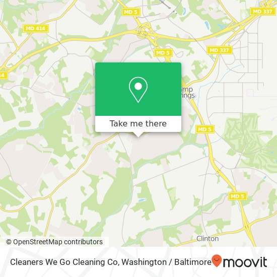 Cleaners We Go Cleaning Co map