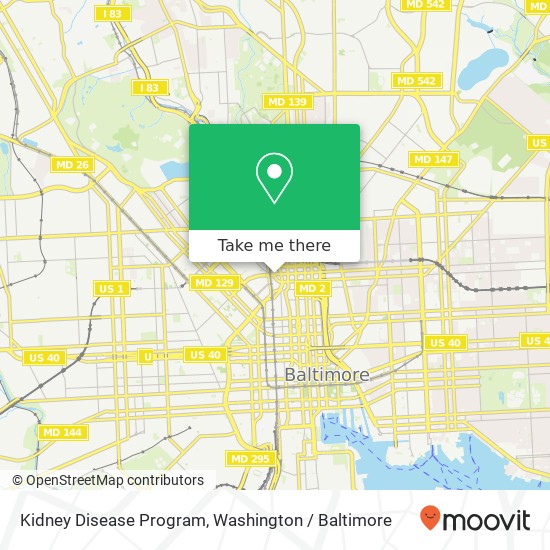 Mapa de Kidney Disease Program